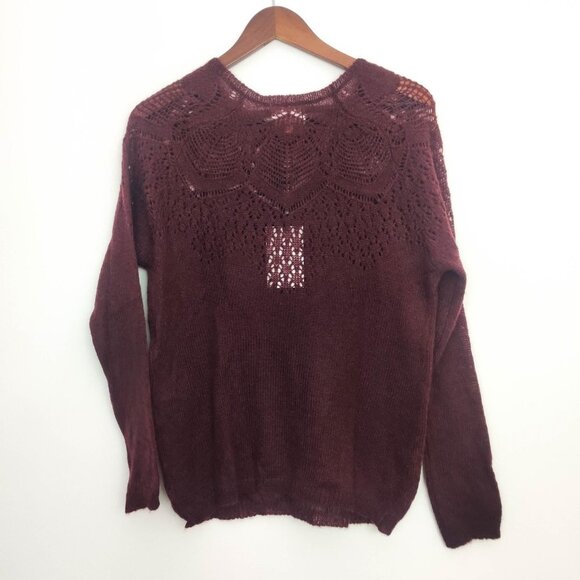 Sezane Daya Mohair Sweater in Prune Small NWT - Picture 6 of 9